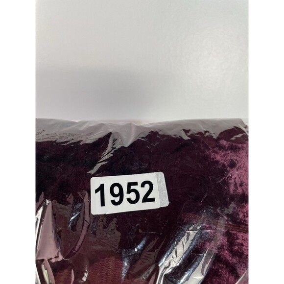 Vtg Whimsigoth Dress XL Burgundy Floral Burnout Velvet Dark Romantic Fairygrunge - Picture 12 of 12